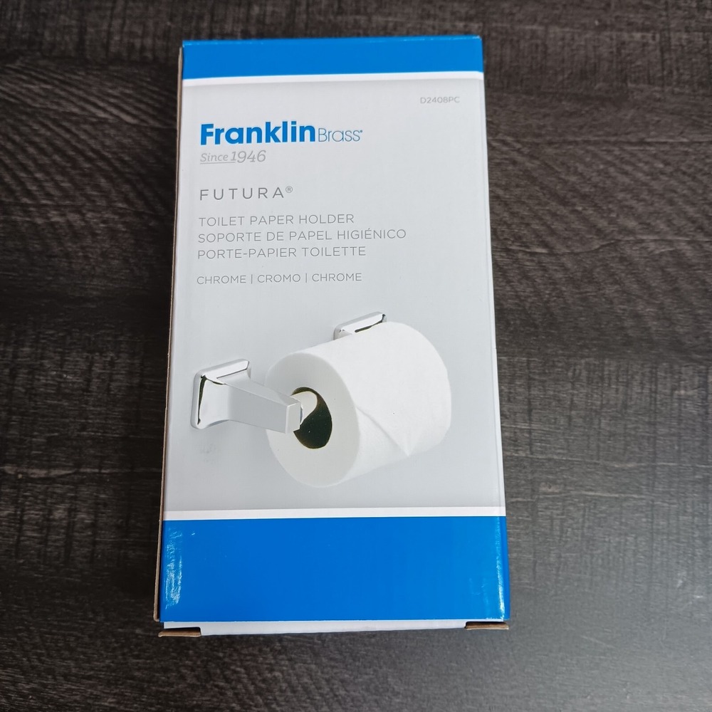 Franklin Brass Futura Toilet Paper Holder Chrome 6‎ in New In Box Wall Mount #1